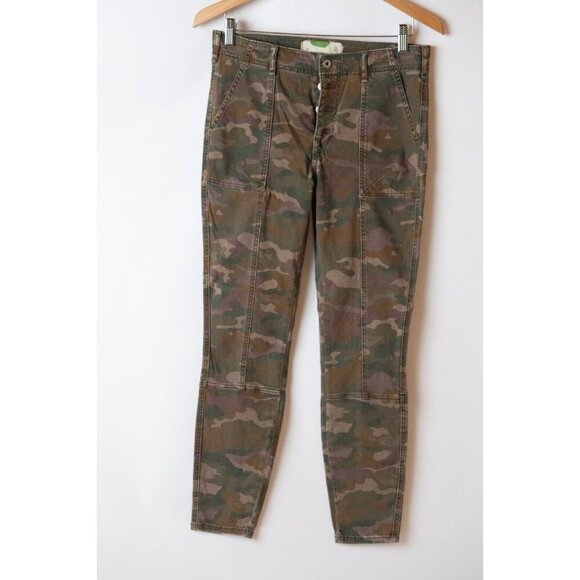 Anthropologie Pants - Anthropologie Women's Sz 28 Slim Utility Camouflage Button Fly Trouser Pant